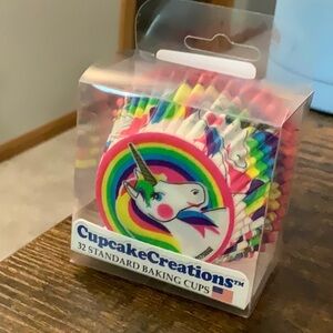 Rainbow Unicorn Baking Cups